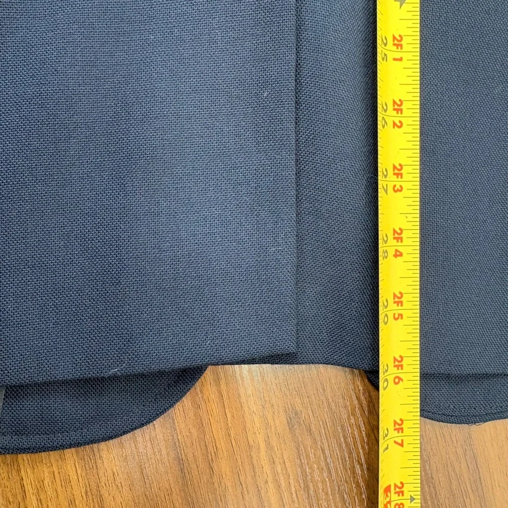 Cross & Winsor Blazer Wool 48S‎ Navy Blue Gold Crest Button Old Money Preppy